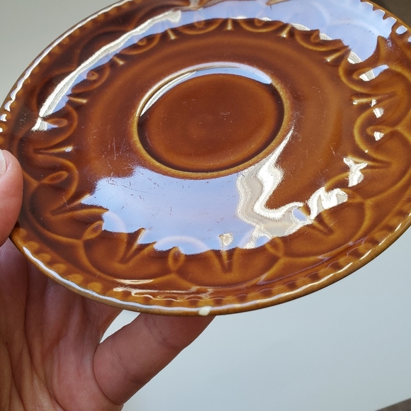 Set of 2 Vintage brown tea cups with saucers - Picture 8 of 8